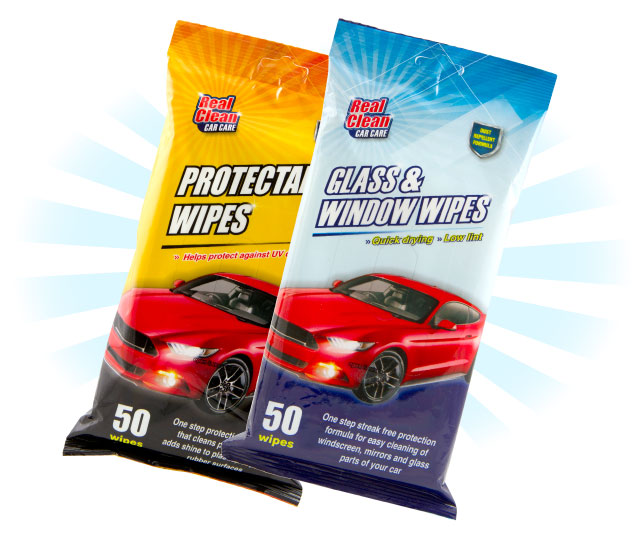 Real Clean car wipes